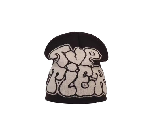 Y2K Style Beanie Schwarz