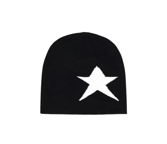 Y2K Style Beanie Schwarz