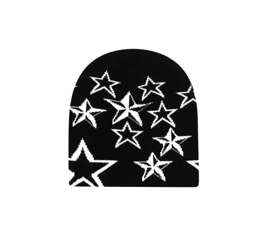 Y2K Style Beanie Schwarz
