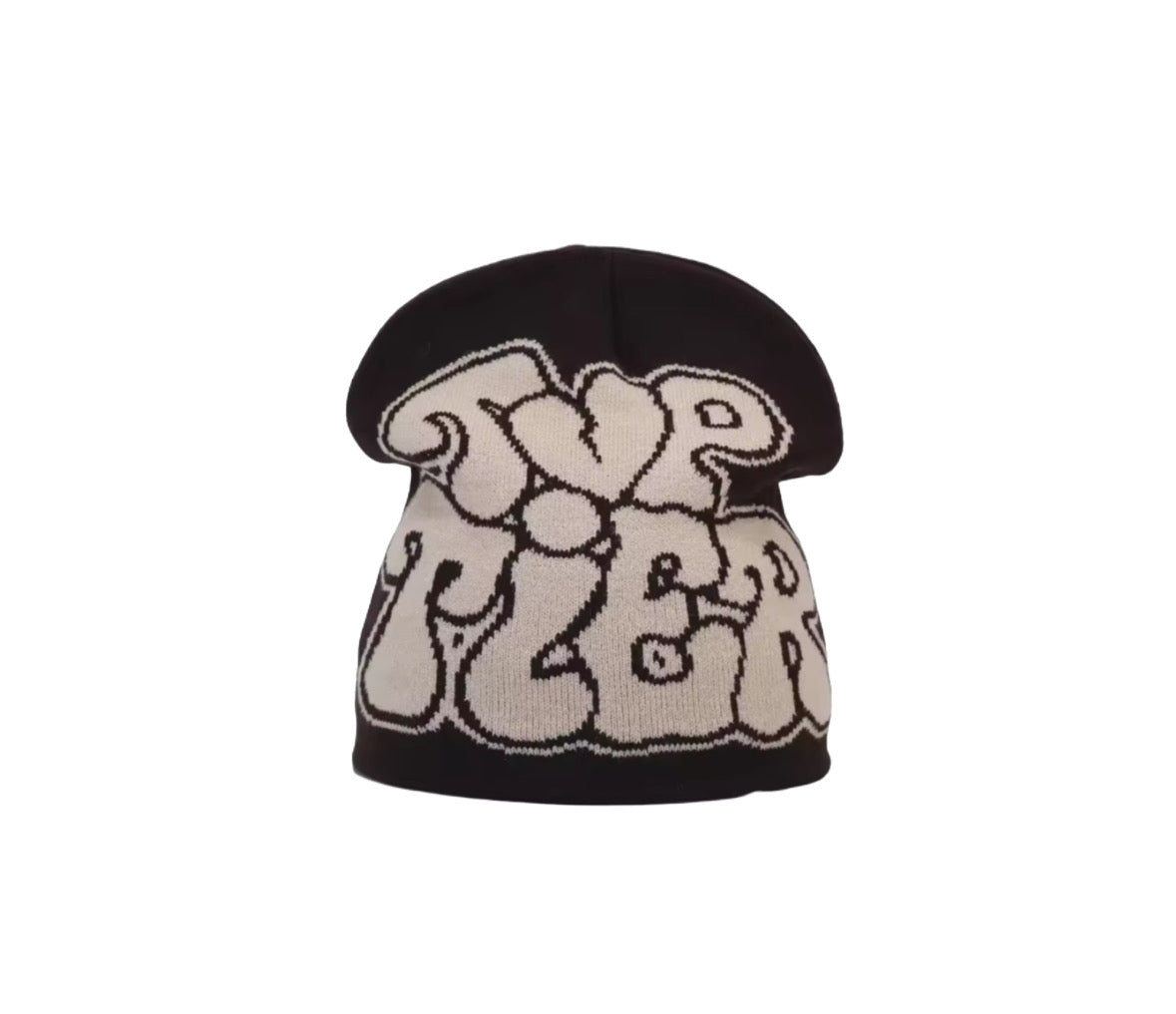 Y2K Style Beanie Schwarz