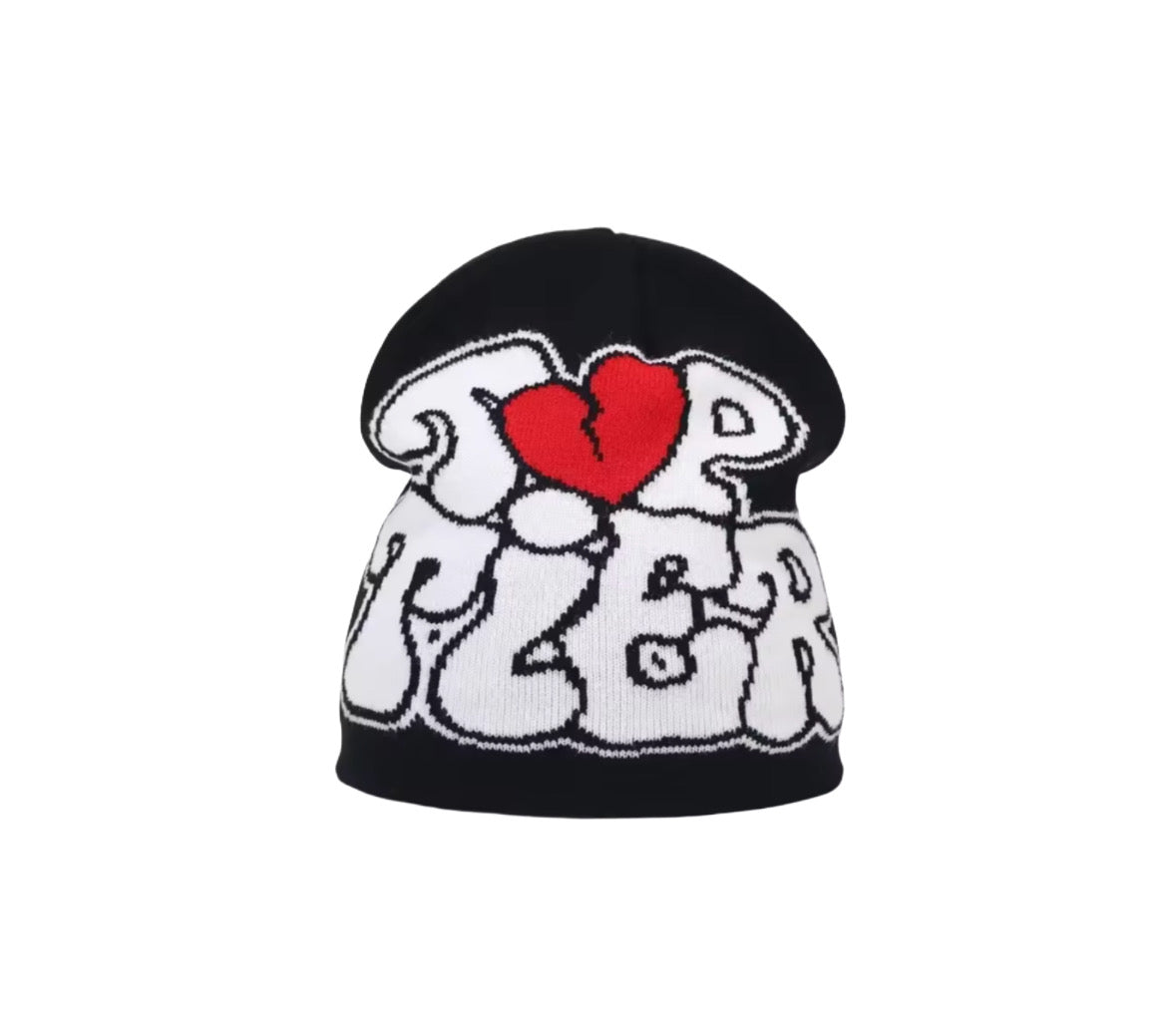 Y2K Style Beanie Schwarz