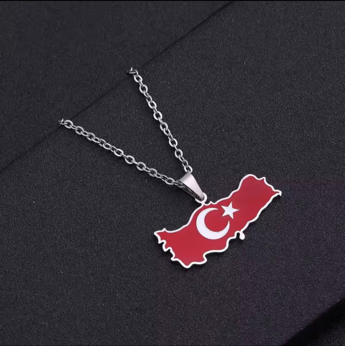 Türkei Wappen Kette färbig | Damen/Herren