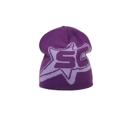 Y2K Style Beanie Lila